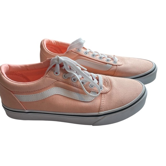 Vans Old Skool Sneakers Light Pink Peach Canvas Women’s Size 9 - Picture 1 of 7
